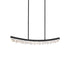 ZEEV Lighting ARCUS LED 3CCT 48 Inch Unique Curved Crystal in Aged Brass Linear Pendant Light Model: PL11613-LED-48-AGB