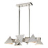 ZEEV Lighting AVANTE 12 Light Geometric Triangular in Matte Black Linear Pendant Model: CD10034-12-MBK