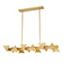 ZEEV Lighting AVANTE 12 Light Geometric Triangular in Matte Black Linear Pendant Model: CD10034-12-MBK