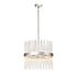 Zeev Lighting CITADEL 12 Light 12 Light 18 Inch Sleek in Aged Brass Banded Crystal Drum Chandelier Model: CD10404-12-P-AGB