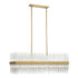 ZEEV Lighting CITADEL 32 Light 48 Inch in Aged Brass Rectangular Crystal Chandelier Model: CD10314-32-AGB