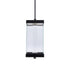 ZEEV Lighting Claro Outdoor LED 12 Inch Square Glass Crystal Pendant in Matte Black Model: EP11106-LED-12S-MBK