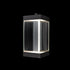 ZEEV Lighting Claro Outdoor LED 12 Inch Square Glass Crystal Sconce in Matte Black Model: EW11101-LED-12S-MBK