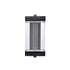 ZEEV Lighting Claro Outdoor LED 12 Inch Square Glass Crystal Sconce in Matte Black Model: EW11101-LED-12S-MBK