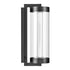 ZEEV Lighting Claro Outdoor LED 24 Inch Round Glass Crystal Sconce in Matte Black Model: EW11114-LED-24R-MBK