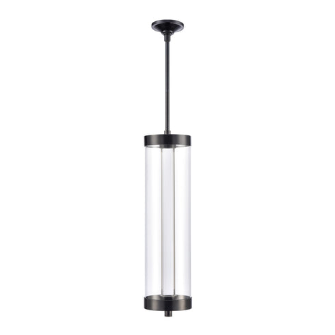 ZEEV Lighting Claro Outdoor LED 35 Inch Round Glass Crystal Pendant in Matte Black Model: EP11120-LED-35R-MBK