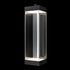 ZEEV Lighting Claro Outdoor LED 35 Inch Square Glass Crystal Sconce in Matte Black Model: EW11103-LED-35S-MBK