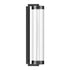 ZEEV Lighting Claro Outdoor LED 50 Inch Round Glass Crystal Sconce in Matte Black Model: EW11116-LED-50R-MBK