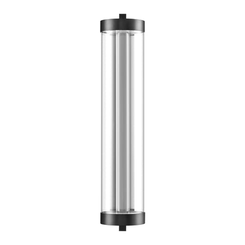 ZEEV Lighting Claro Outdoor LED 50 Inch Round Glass Crystal Sconce in Matte Black Model: EW11116-LED-50R-MBK