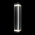 ZEEV Lighting Claro Outdoor LED 50 Inch Square Glass Crystal Sconce in Matte Black Model: EW11104-LED-50S-MBK