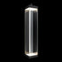 ZEEV Lighting Claro Outdoor LED 50 Inch Square Glass Crystal Sconce in Matte Black Model: EW11104-LED-50S-MBK