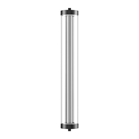 ZEEV Lighting Claro Outdoor LED 72 Inch Round Glass Crystal Sconce in Matte Black Model: EW11117-LED-72R-MBK