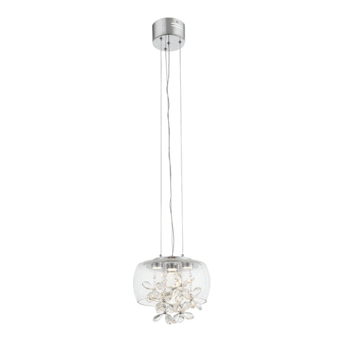 ZEEV Lighting DESTINY 12 Light LED 20 Inch Clear Glass Dome Shade Chandelier in Aged Brass Finish Model: CD10243-LED-AGB
