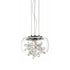 ZEEV Lighting DESTINY 12 Light LED 20 Inch Clear Glass Dome Shade Chandelier in Aged Brass Finish Model: CD10243-LED-AGB