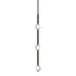 ZEEV Lighting Diamante 28 Inch LED 3 Light Vertical Crystal Pendant in Oxide Black & Brass Model: PV10809-LED-3-BX-LB