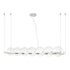 ZEEV Lighting ENSEMBLE 7 Light 50 Inch in Aged Brass Linear Globe Chandelier Model: CD10374-7-AGB