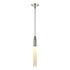 ZEEV Lighting FUSION 1 Light in Aged Brass Cylindrical Glass Mini Pendant Model: MP40037-1-AGB