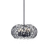 ZEEV Lighting HELIOS 6 Light 18 Inch Organic in Matte Black Oval Shade Pendant Light Model: P30039-6-MBK