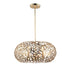 ZEEV Lighting HELIOS 6 Light 18 Inch Organic in Matte Black Oval Shade Pendant Light Model: P30039-6-MBK