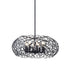 Zeev Lighting HELIOS 8 Light 8 Light 22 Inch Organic Oval in Matte Black Pendant Light Model: CD10030-8-MBK