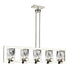 ZEEV Lighting HORIZON 5 Light 46 Inch Sleek Linear in Aged Brass Crystal Chandelier Model: CD10344-5-AGB