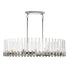 ZEEV Lighting JULIAN 12 Light 40 Inch Oval in Aged Brass Linear Glass Chandelier Model: CD10355-12-AGB