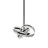 Zeev Lighting KNOT 6 Light 6 Light 19 Inch 3 Band Orbital in Matte Black Crystal Pendant Light Model: P30014-6-MBK