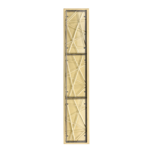 ZEEV Lighting Lucus 27 Inch LED Crystal Wall Sconce in Aged Brass Model: VL11510-LED-24B-AGB