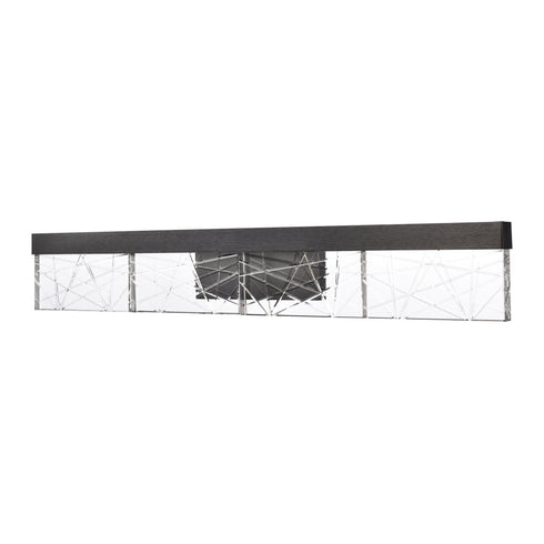 ZEEV Lighting Lucus 35 Inch LED Sleek Crystal Vanity in Satin Brushed Black Model: VL11509-LED-36A-SBB
