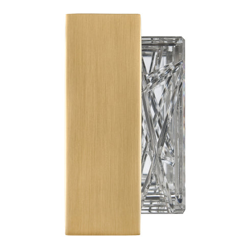 ZEEV Lighting Lucus 36 Inch LED Crystal Wall Sconce in Aged Brass Model: VL11513-LED-36B-AGB