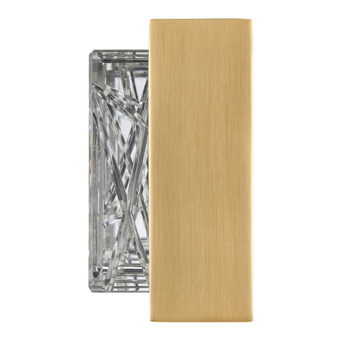 ZEEV Lighting Lucus 36 Inch LED Crystal Wall Sconce in Aged Brass Model: VL11513-LED-36B-AGB