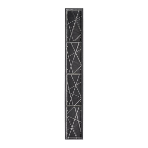 ZEEV Lighting Lucus 36 Inch LED Crystal Wall Sconce in Satin Brushed Black Model: VL11515-LED-36B-SBB
