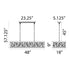 Zeev Lighting LUCUS LED 3CCT 48 Inch Thick Engraved Crystals in Aged Brass Rectangular Chandelier Model: CD11522-LED-AGB