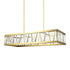 Zeev Lighting LUCUS LED 3CCT 48 Inch Thick Engraved Crystals in Aged Brass Rectangular Chandelier Model: CD11522-LED-AGB