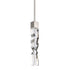 Zeev Lighting MAMADIM 1 Light LED 3CCT 1 Light 2 Inch x2 Inch Carved Crystal in Aged Brass Mini Pendant Model: MP11301-LED-2x2-AGB