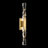 Zeev Lighting MAMADIM 2 Light LED 3CCT 2 Light 2 Inch x2 Inch Carved Crystals Matte White Duo Wall Sconce in Aged Brass Finish Model: WS11317-LED-2-2x2-AGB