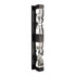 Zeev Lighting MAMADIM 4 Light LED 3CCT 4 Light 36 Inch Unique 3 Inch x3 Inch Carved Crystals Luxury in Satin Brushed Black Linear Vani Model: VL11333-LED-36-3x3-SBB