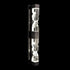 Zeev Lighting MAMADIM 4 Light LED 3CCT 4 Light 36 Inch Unique 3 Inch x3 Inch Carved Crystals Luxury in Satin Brushed Black Linear Vani Model: VL11333-LED-36-3x3-SBB