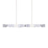 Zeev Lighting MAMADIM 4 Light LED 3CCT 4 Light 49 Inch Unique 3 Inch x3 Inch Carved Crystals Luxury in Aged Brass Linear Pendant Model: PL11337-LED-49-3x3-AGB