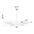 ZEEV Lighting Mamadim 48 Inch LED 6 Light Crystal Chandelier in Polished Nickel Model: CD11343-LED-6-2x2-PN