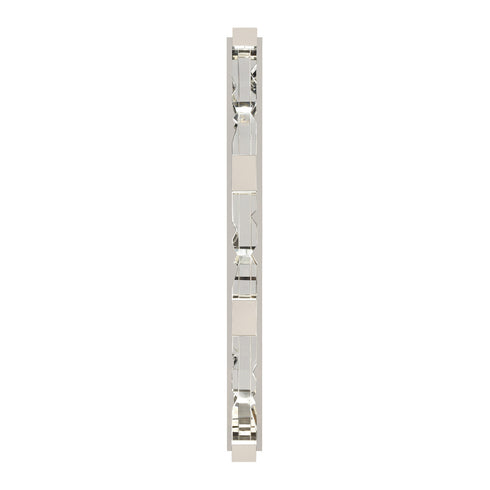 Zeev Lighting MAMADIM 6 Light LED 3CCT 6 Light 54 Inch Unique 2 Inch x2 Inch Carved Crystals Luxury in Polished Nickel Linear Vanity W Model: VL11329-LED-54-2x2-PN