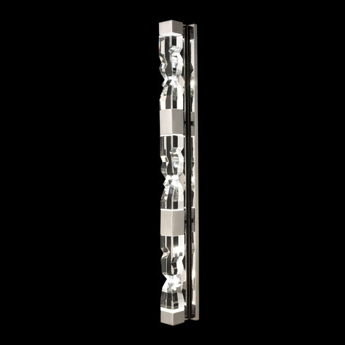Zeev Lighting MAMADIM 6 Light LED 3CCT 6 Light 54 Inch Unique 2 Inch x2 Inch Carved Crystals Luxury in Polished Nickel Linear Vanity W Model: VL11329-LED-54-2x2-PN