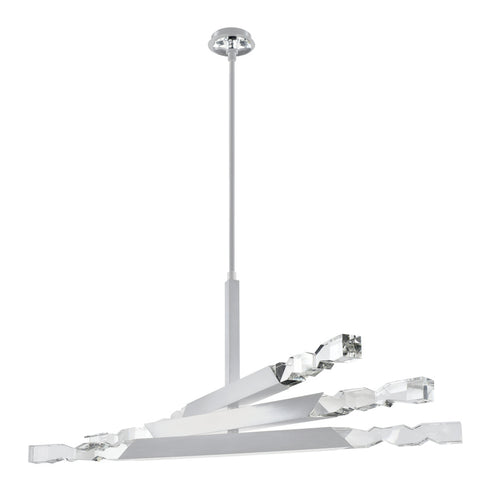 ZEEV Lighting Mamadim 60 Inch LED 6 Light Crystal Chandelier in Matte White Model: CD11350-LED-6-3x3-MW
