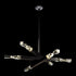 ZEEV Lighting Mamadim 60 Inch LED 6 Light Crystal Chandelier in Satin Black in Satin Brushed Black Finish Model: CD11352-LED-6-3x3-SBB