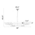 ZEEV Lighting Mamadim 60 Inch LED 6 Light Crystal Chandelier in Satin Black in Satin Brushed Black Finish Model: CD11352-LED-6-3x3-SBB