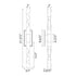 ZEEV Lighting Mamadim LED 2 Inch x2 Inch Single Crystal Duo Wall Sconce in Polished Nickel Model: WS11319-LED-2-2x2-PN