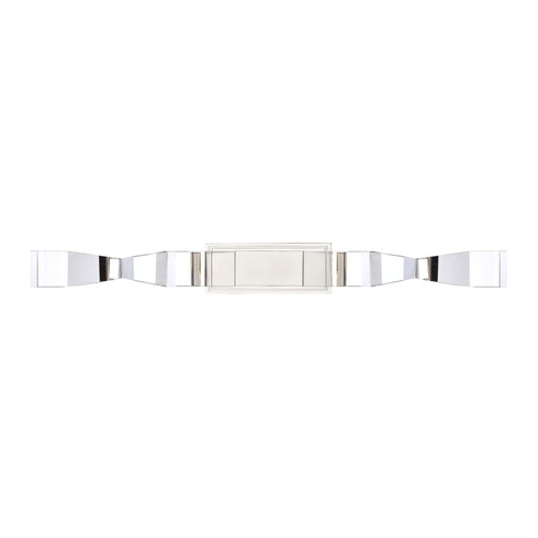 ZEEV Lighting Mamadim LED 2 Inch x2 Inch Single Crystal Duo Wall Sconce in Polished Nickel Model: WS11319-LED-2-2x2-PN