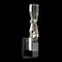 ZEEV Lighting Mamadim LED 2 Inch x2 Inch Single Crystal Wall Sconce in Satin Black in Satin Brushed Black Finish Model: WS11312-LED-1-2x2-SBB
