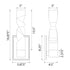 ZEEV Lighting Mamadim LED 3 Inch x3 Inch Single Crystal Wall Sconce in Polished Nickel Model: WS11315-LED-1-3x3-PN
