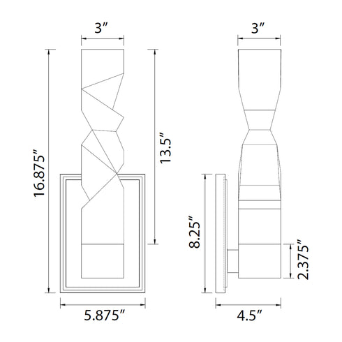 ZEEV Lighting MAMADIM LED 3CCT 1 Light 3 Inch x3 Inch Carved Crystal Matte White Vertical Wall Sconce in Aged Brass Finish Model: WS11313-LED-1-3x3-AGB